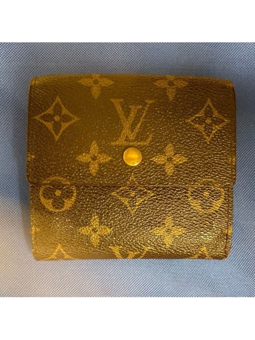 EUC Louis Vuitton Brown Monogram Double Snap Wallet